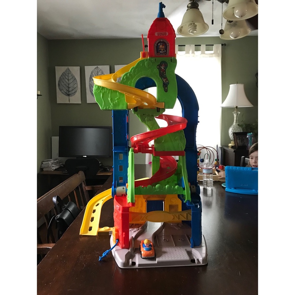 Fisher-Price little people skyway with cars